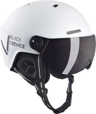 Black CreviceVisierhelm - weiß