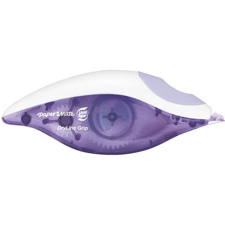 Correcteur à sec Roller Paper Mate Dryline Grip Color largeur 5 mm - Longueur 8,5 m