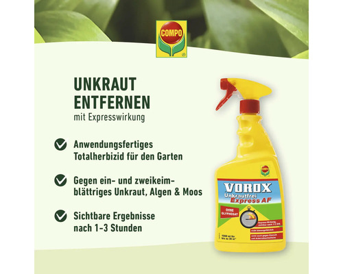 VOROX Weed-Free Express Compo 1000 ml Gebruiksklare pompspray