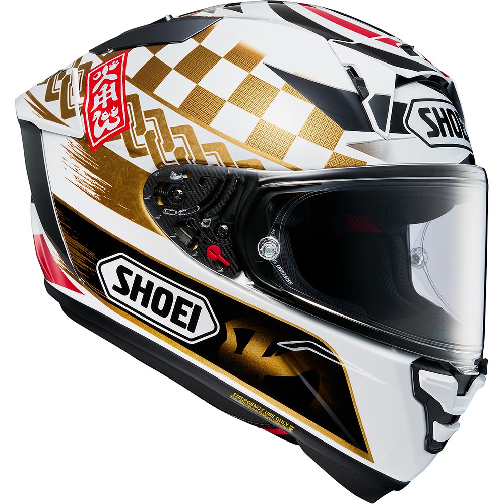 Shoei - Casque X-SPR Pro Marc Marquez Motegi TC-1 / Blanc / Noir / Or / Rouge