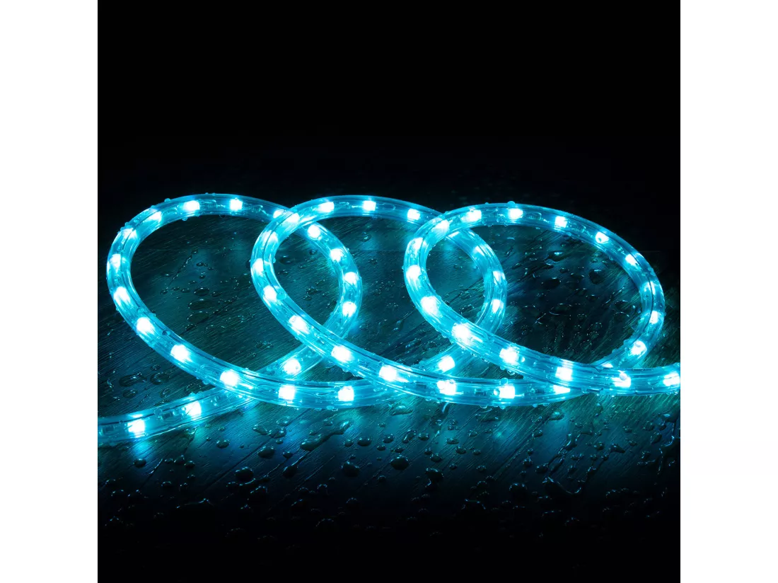 Gaine LED Ronde 220V AC 36 LED/m RGB IP65 Coupe tous les 100 cm sur Mesure RGB 7 m
