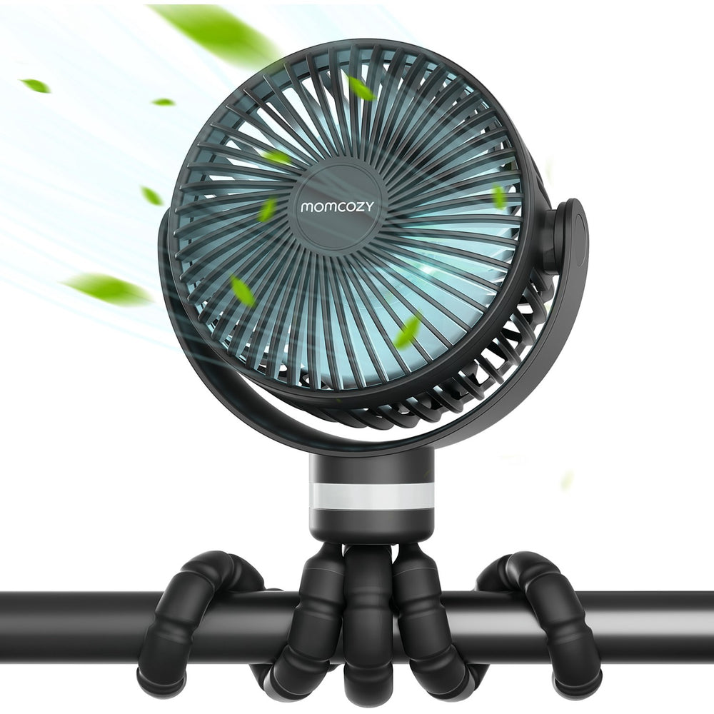Køb Momcozy Black Portable Stroller Fan