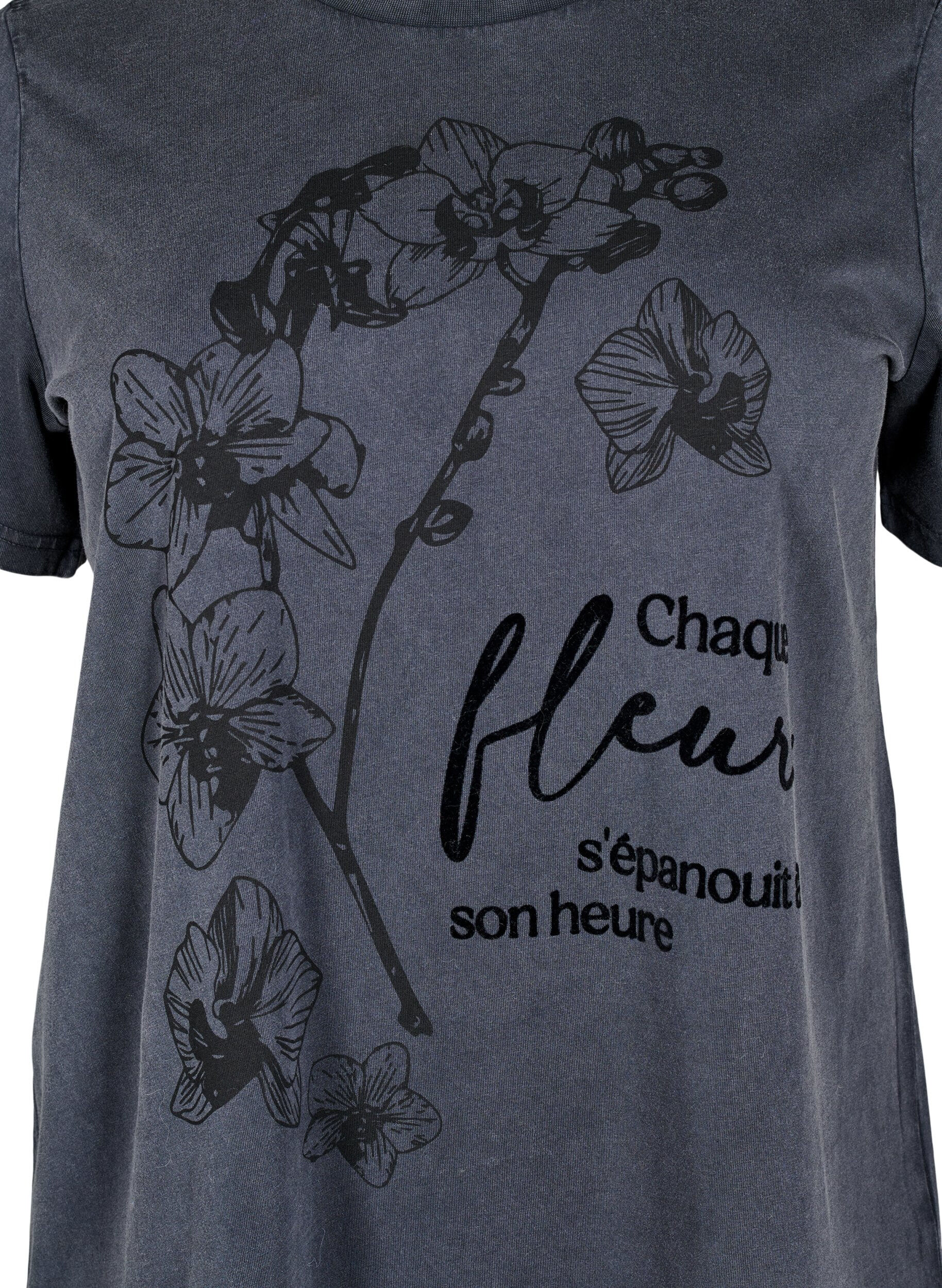 T-shirt i økologisk bomuld med print