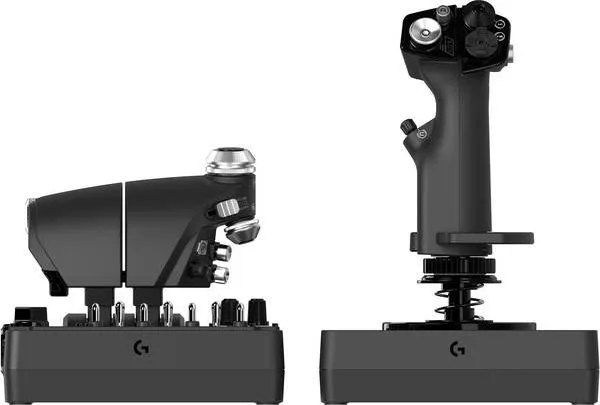LOGITECH G Saitek Pro Flight X56 Rhino - Joystick og speeder - kabling - for PC