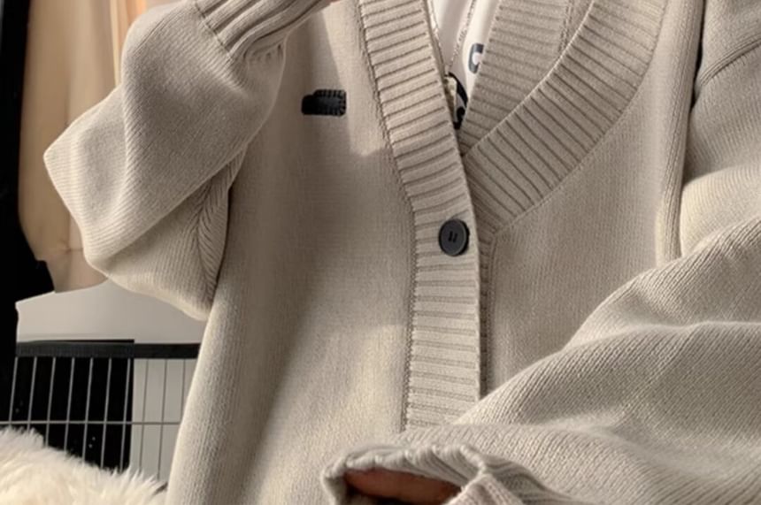 Lingaris - Asymmetrische hals, effen applicatie, oversized vest