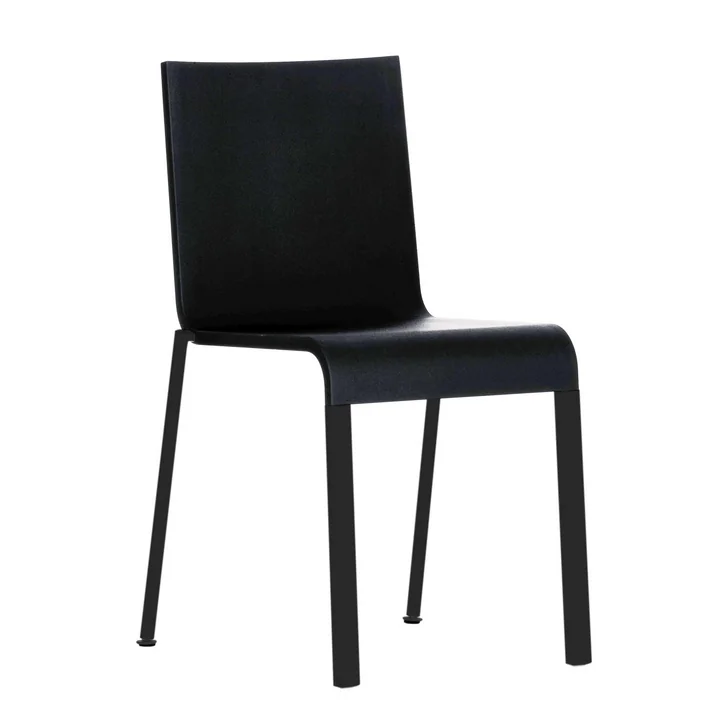 Vitra - .03 Stuhl stapelbar, schwarz / basic dark (Filzgleiter)