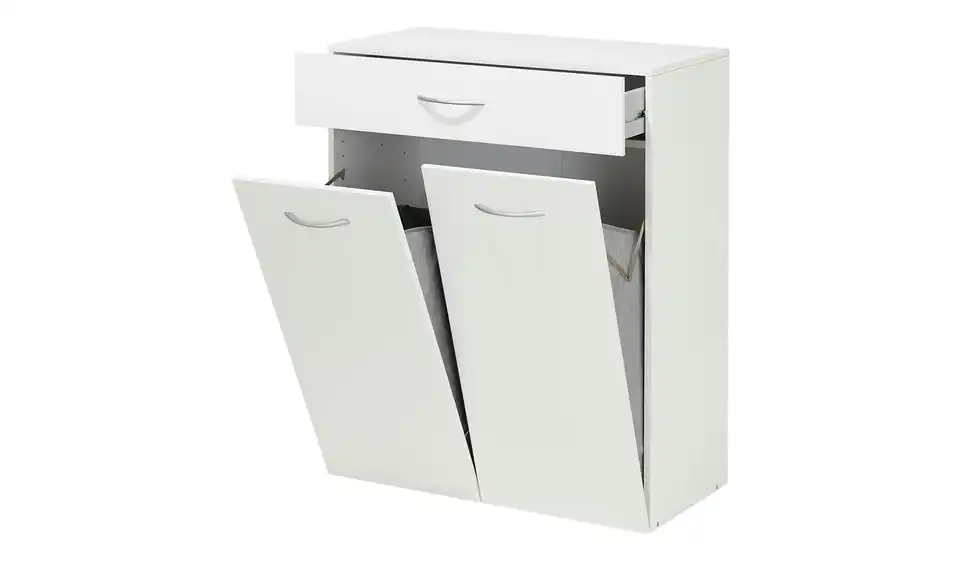 Kommode mit Wäschebox Multischrank-System 80 cm Weiß