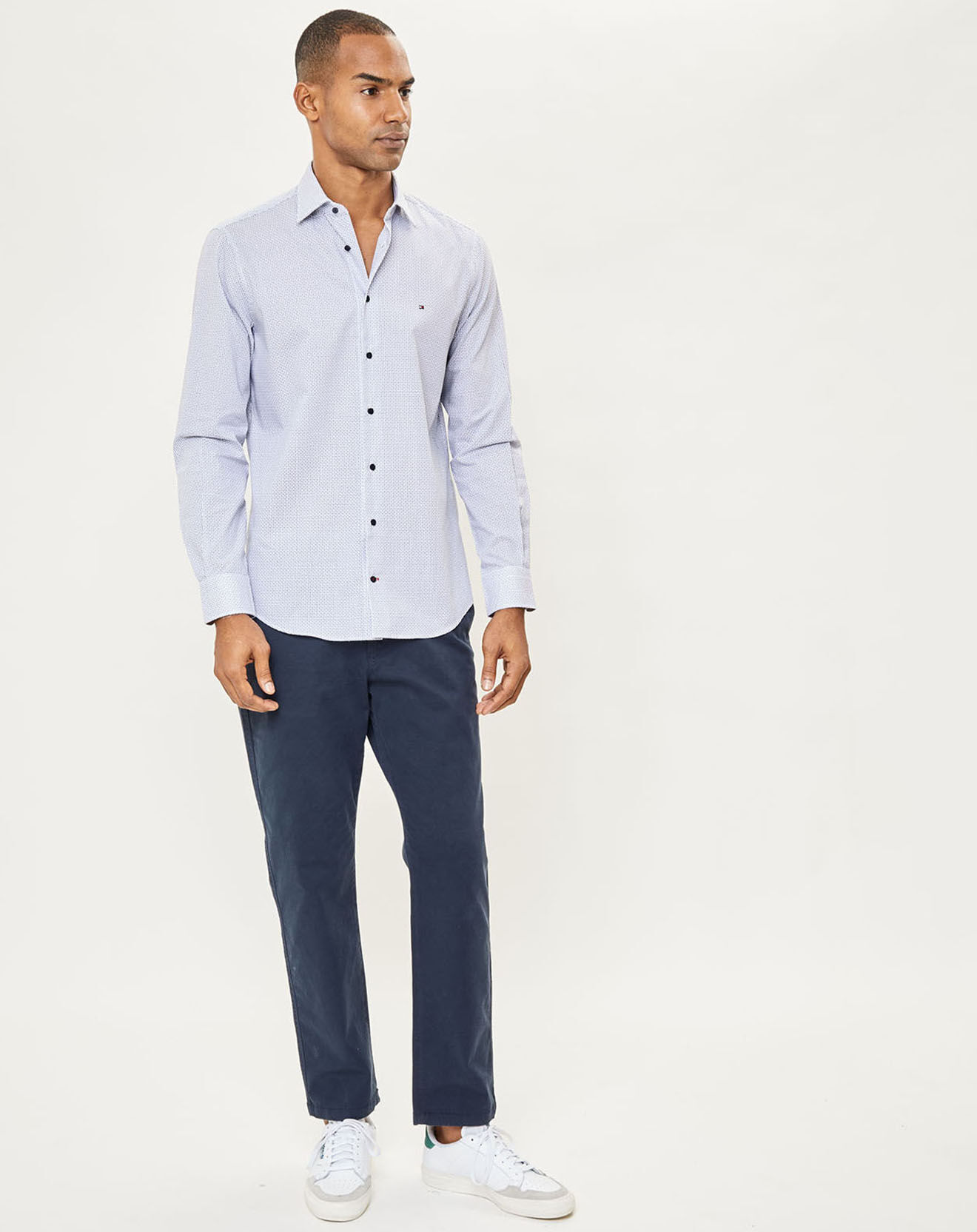 Tommy Hilfiger Chemise regular fit imprimée bleu/vert/blanc