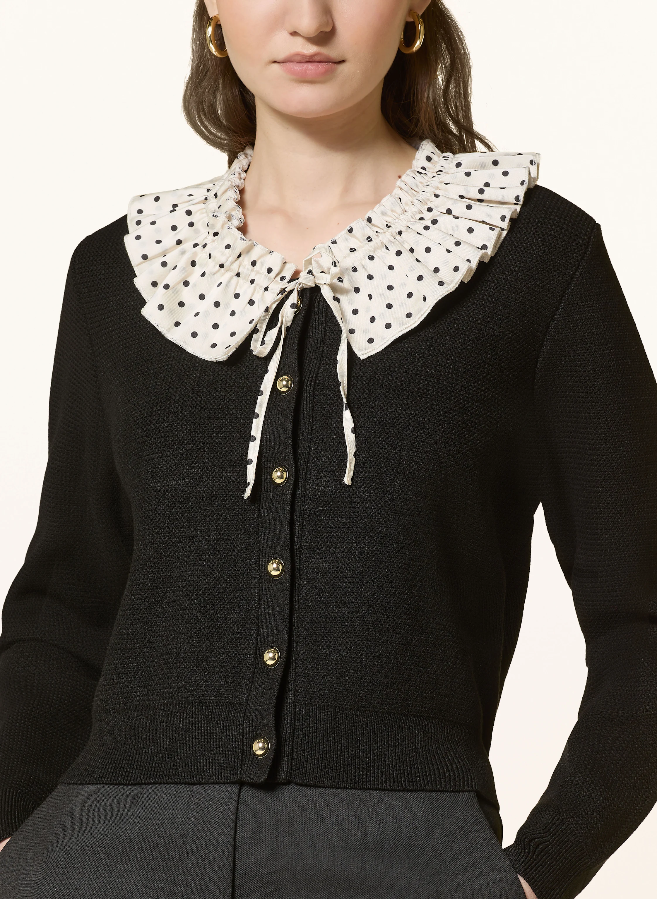 CLAUDIE PIERLOT Strickjacke mit abnehmbarem Kragen