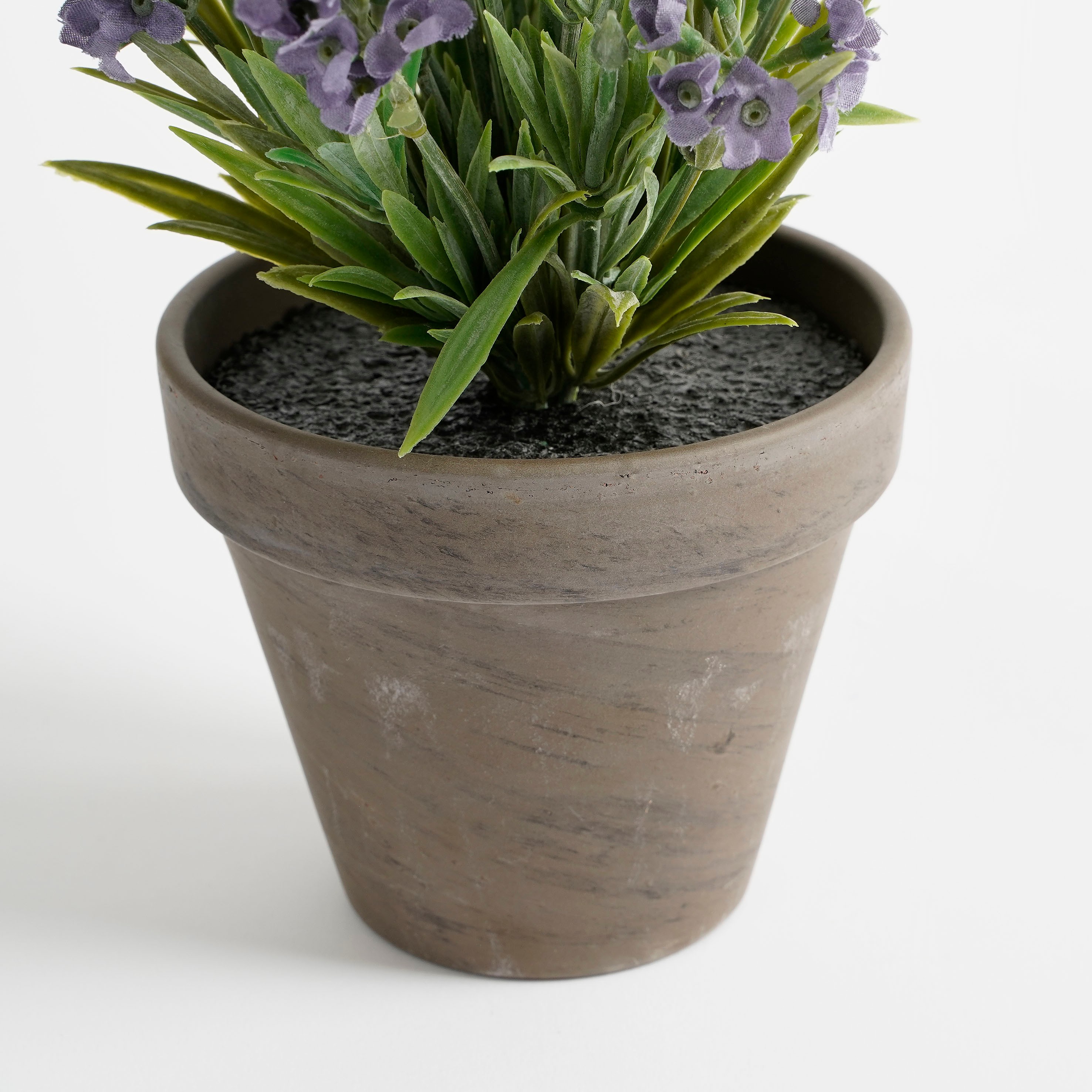 Mica decorations - lavande artificielle bleu en pot h33