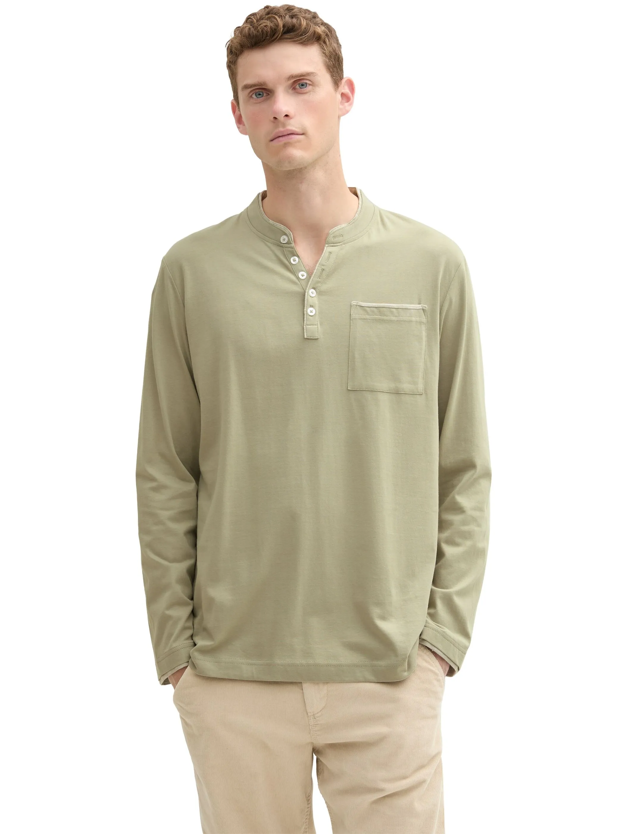 Herren Shirt mit Serafinoausschnitt