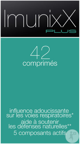ixX Pharma ImunixX Plus Imunoglukan Sureau & Vitamine C Immunité 42 Comprimés