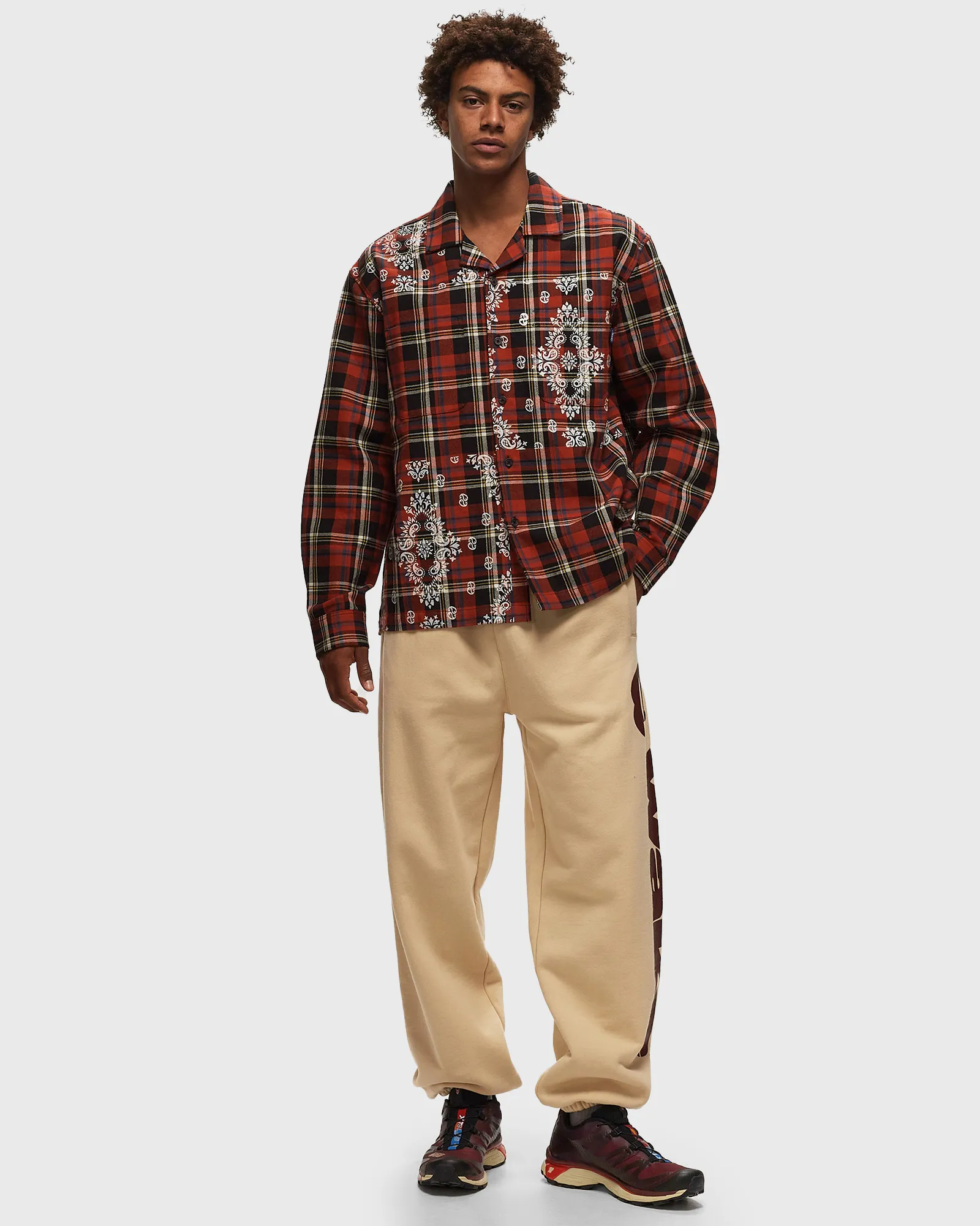 Awake PAISLEY PRINTED FLANNEL SHIRT