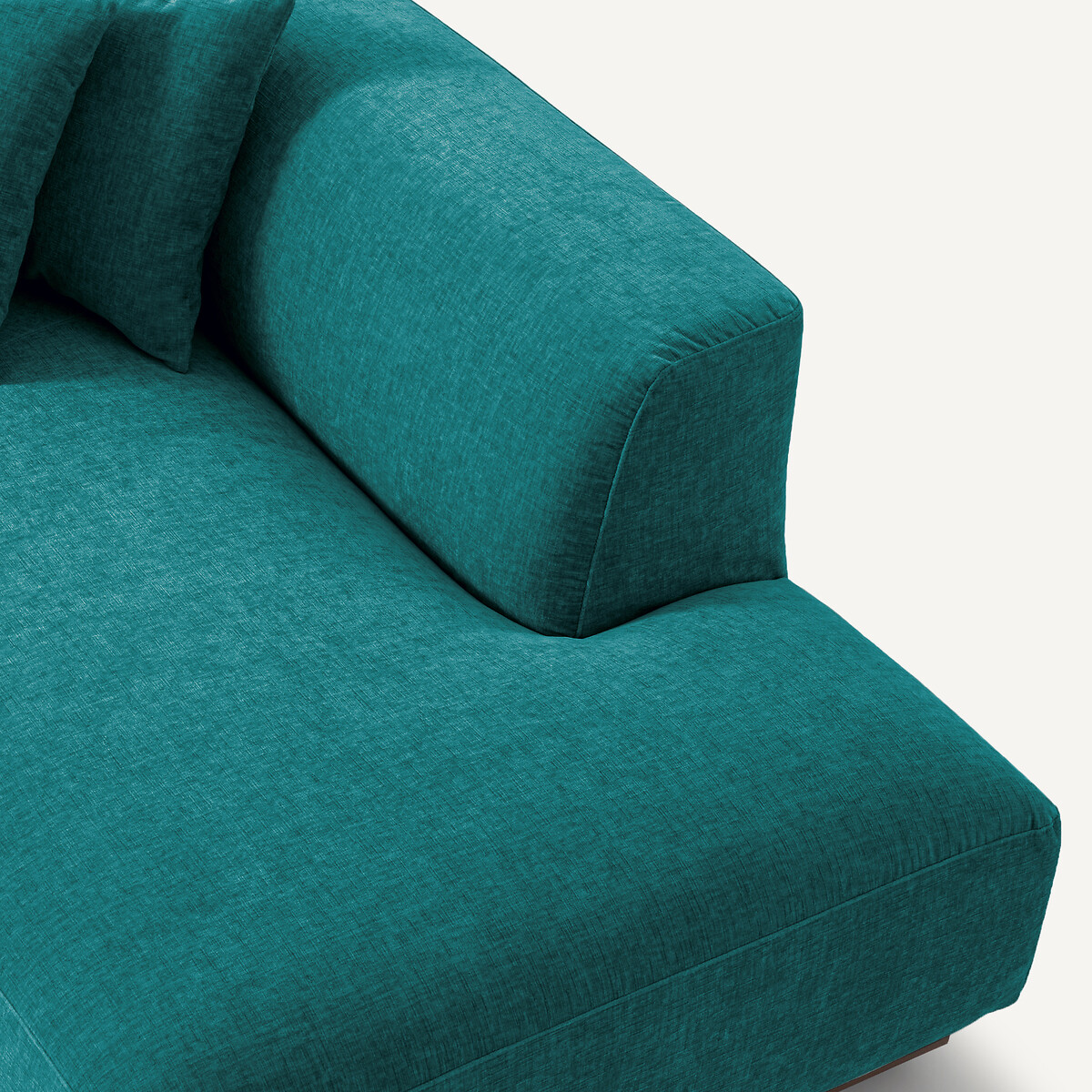 AM.PM<br>Sofá de canto aberto em veludo chenille, Jacopo