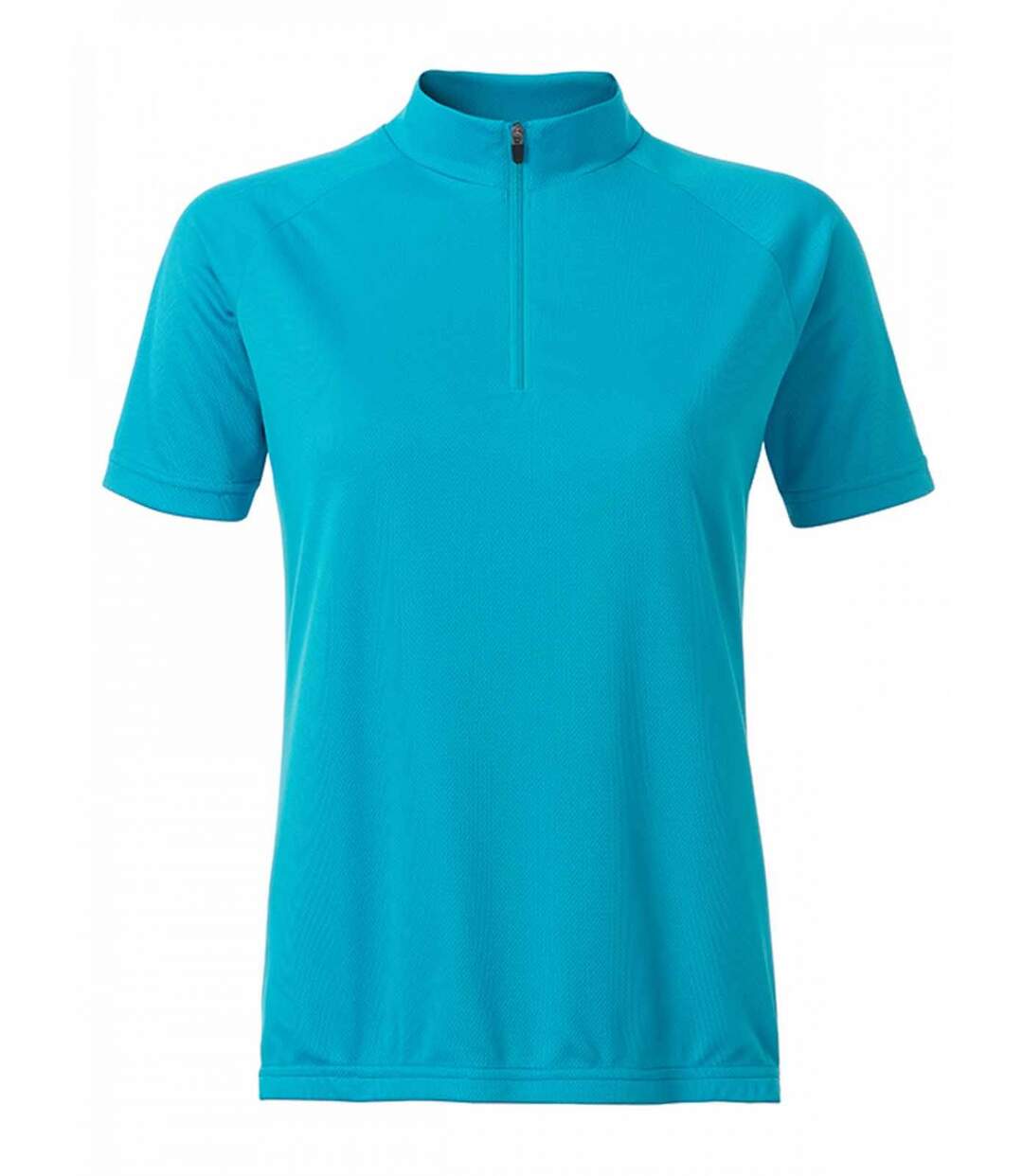 maillot cycliste zippé - FEMME - JN511 - bleu turquoise
