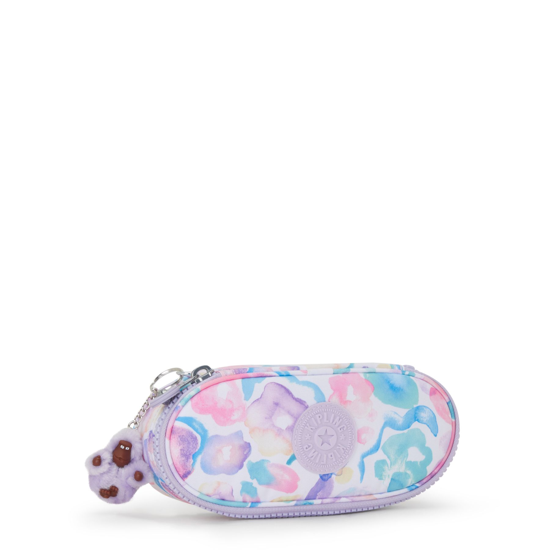 DUOBOX Trousse zippée moyenne à imprimé - Aqua Flowers