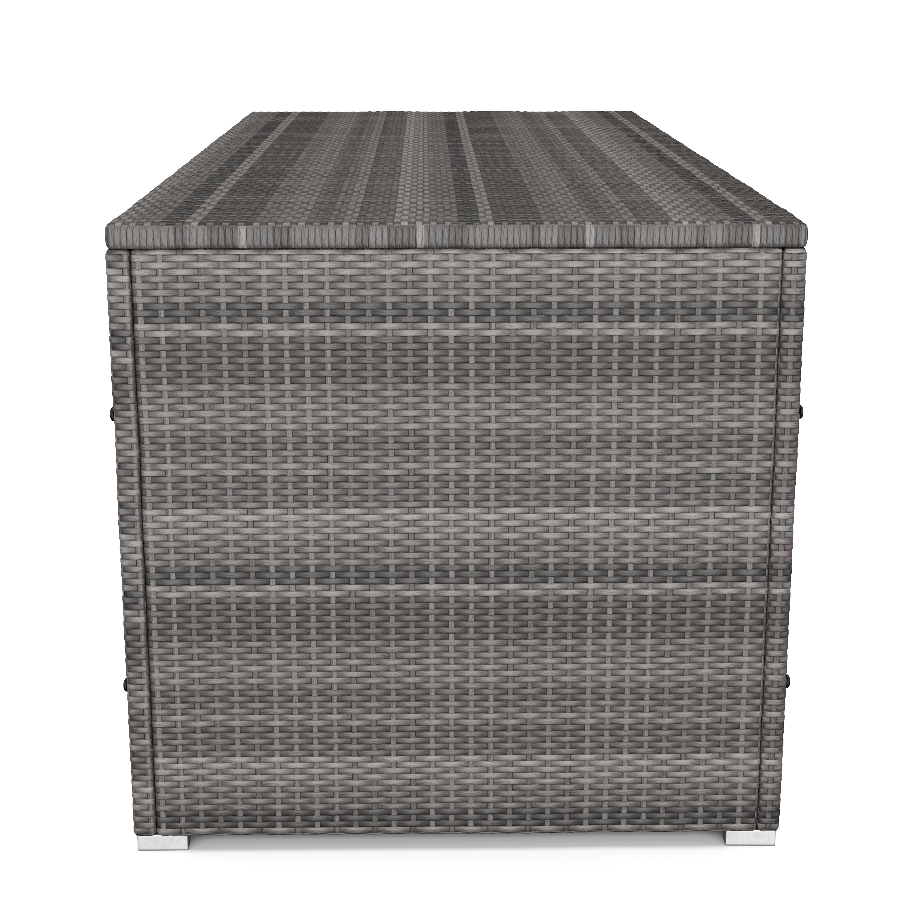Rattan Kissenbox SINA 190 x 85 x 85 cm grau