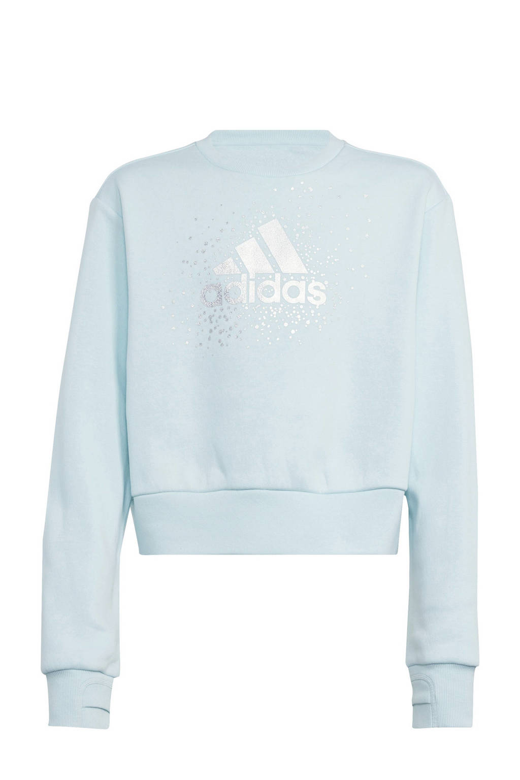 adidas sweater lichtblauw