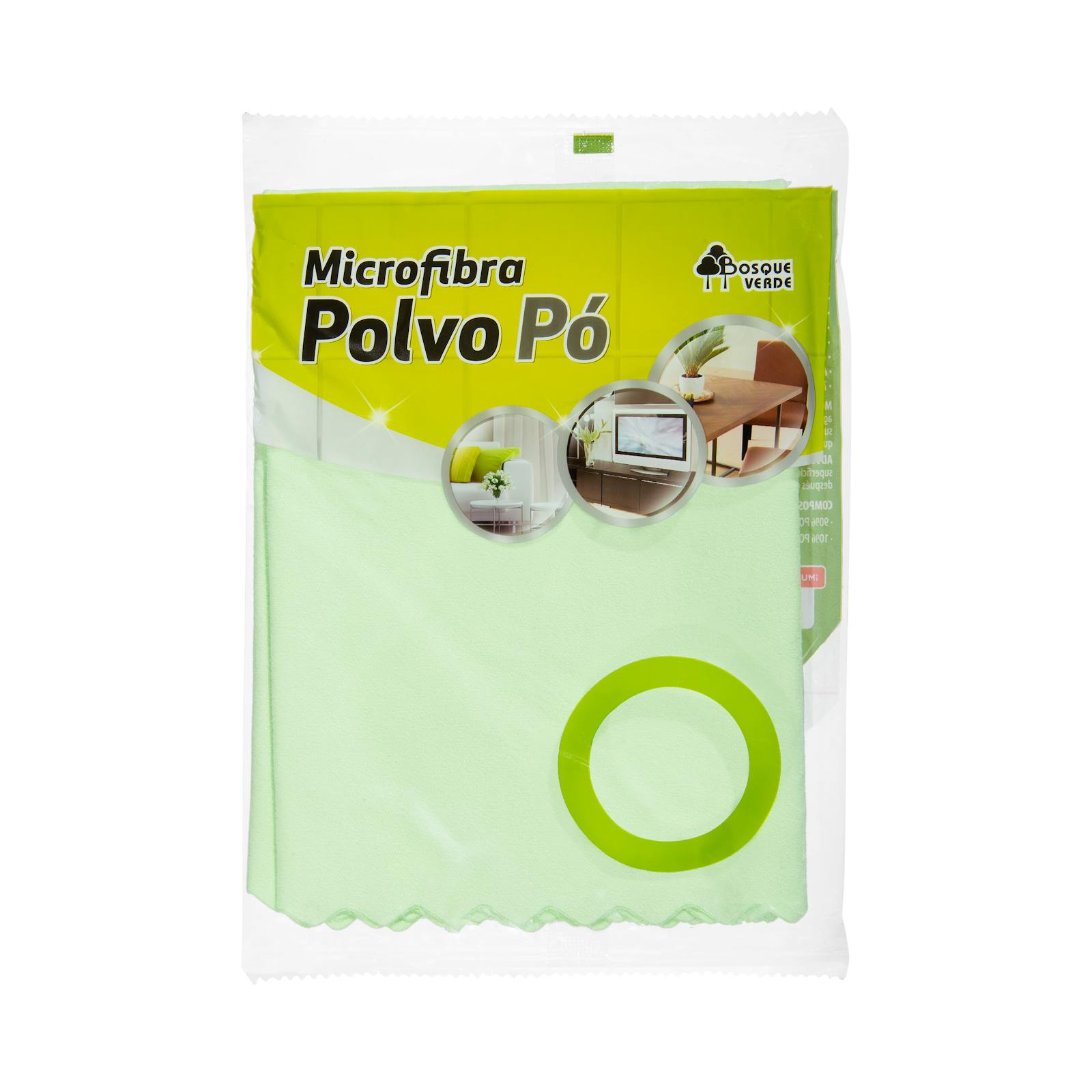 Chiffon à poussière en microfibre vert forêt