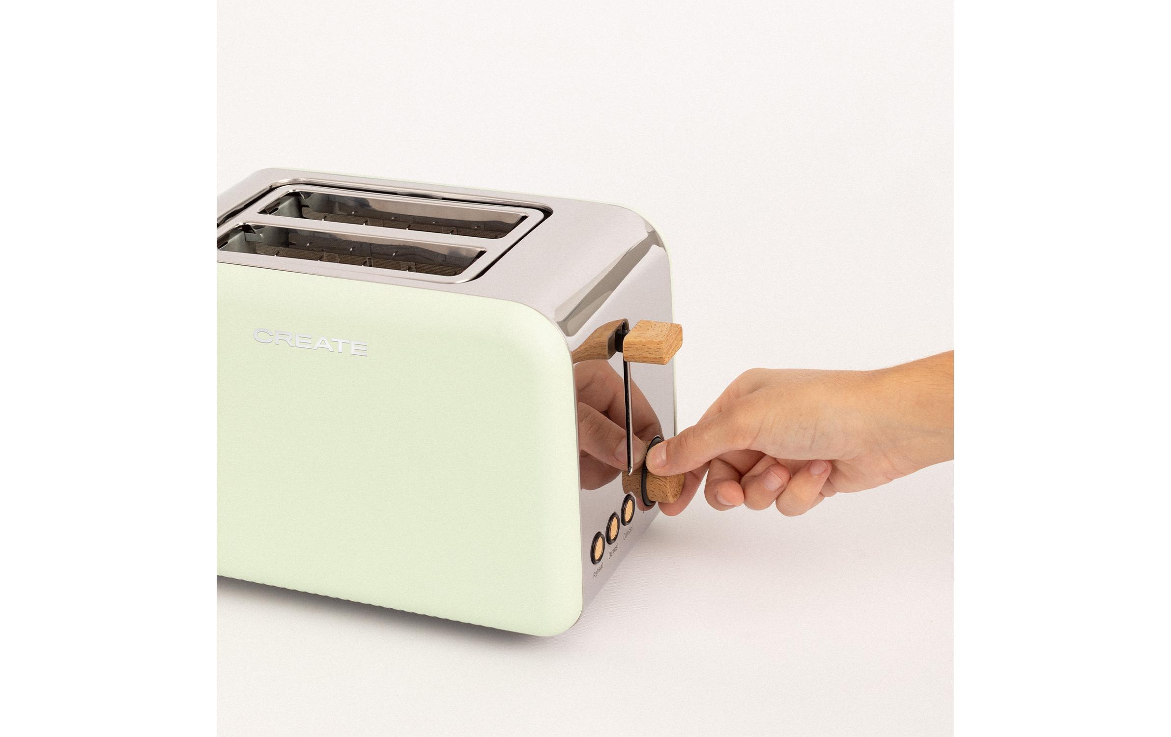 Toaster Retro PastelgrünToaster im Retro-Design