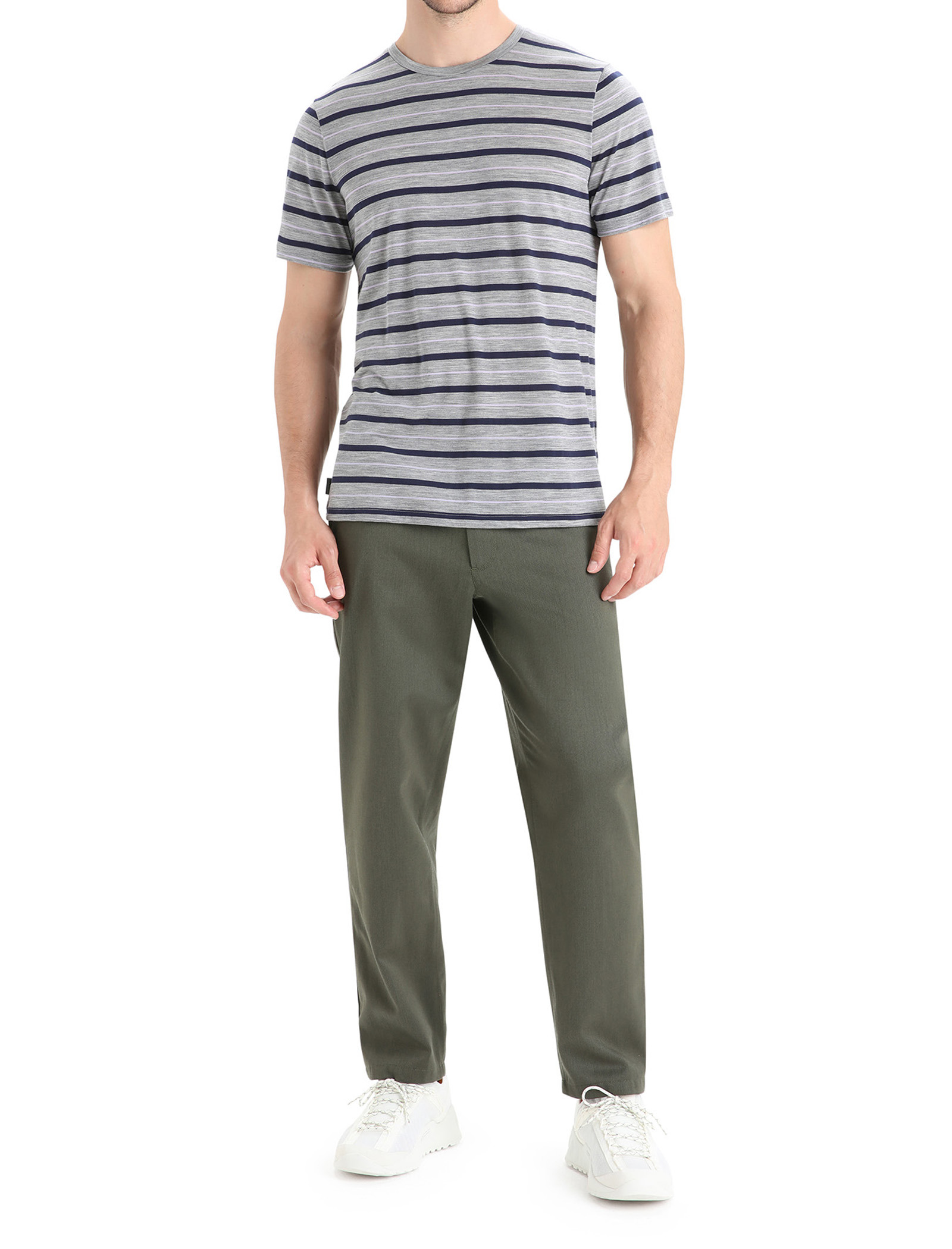 Men Merino Wave SS Tee Stripe