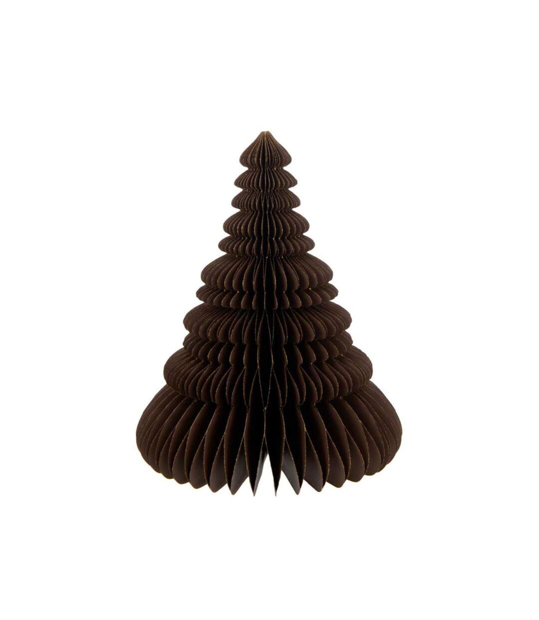 Paris Prix - Sapin De Noël à Poser En Papier pliant 30cm Marron