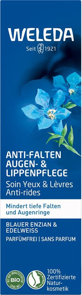 Weleda Augen- und Lippenpflege Anti-Falten blauer Enzian & Edelweiss Tb 10 ml