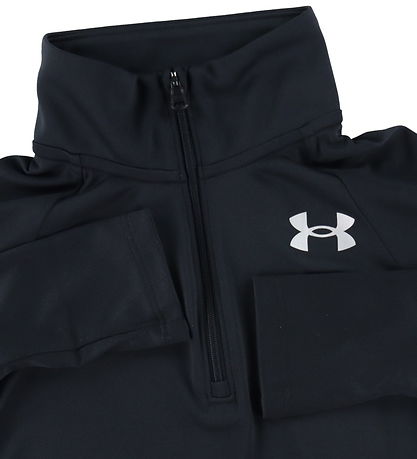 Under Armour Bluse - Tech Grafik - 1/2 Reißverschluss - Schwarz