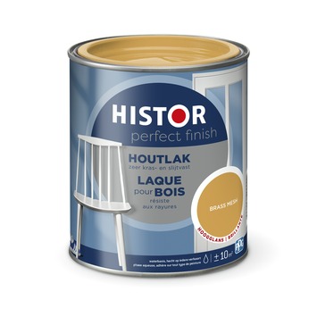 Histor Perfect Finish houtlak hoogglans brass mesh 750 ml