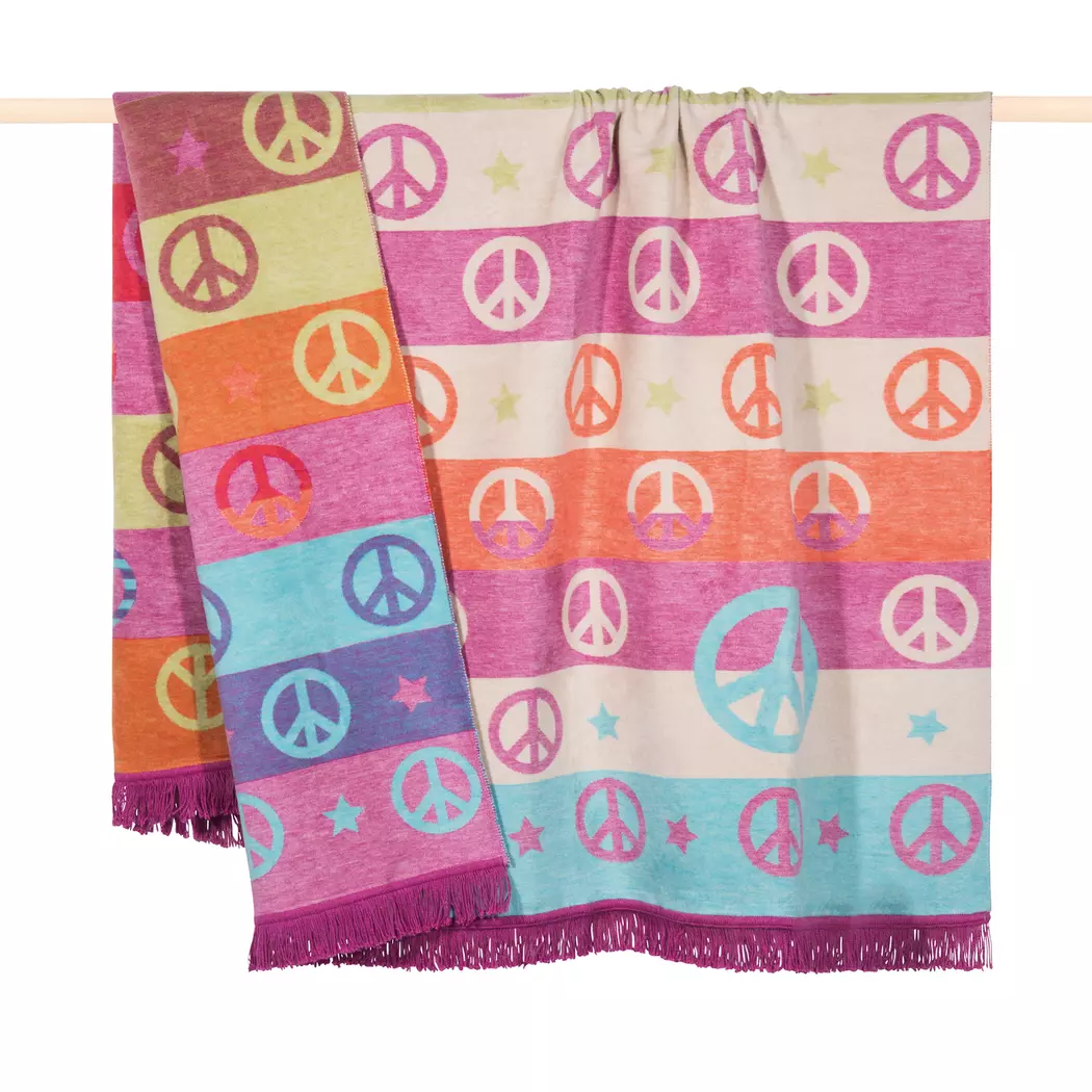 Kuscheldecke Peace 150 x 200 cm