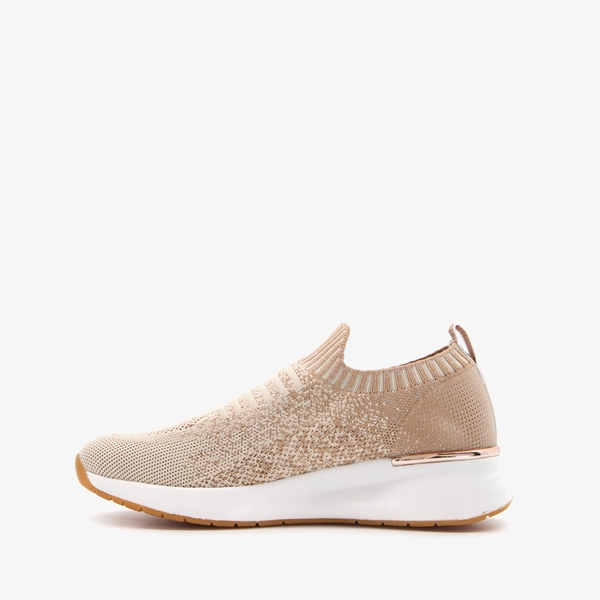 Hush Puppies dames sok sneakers beige