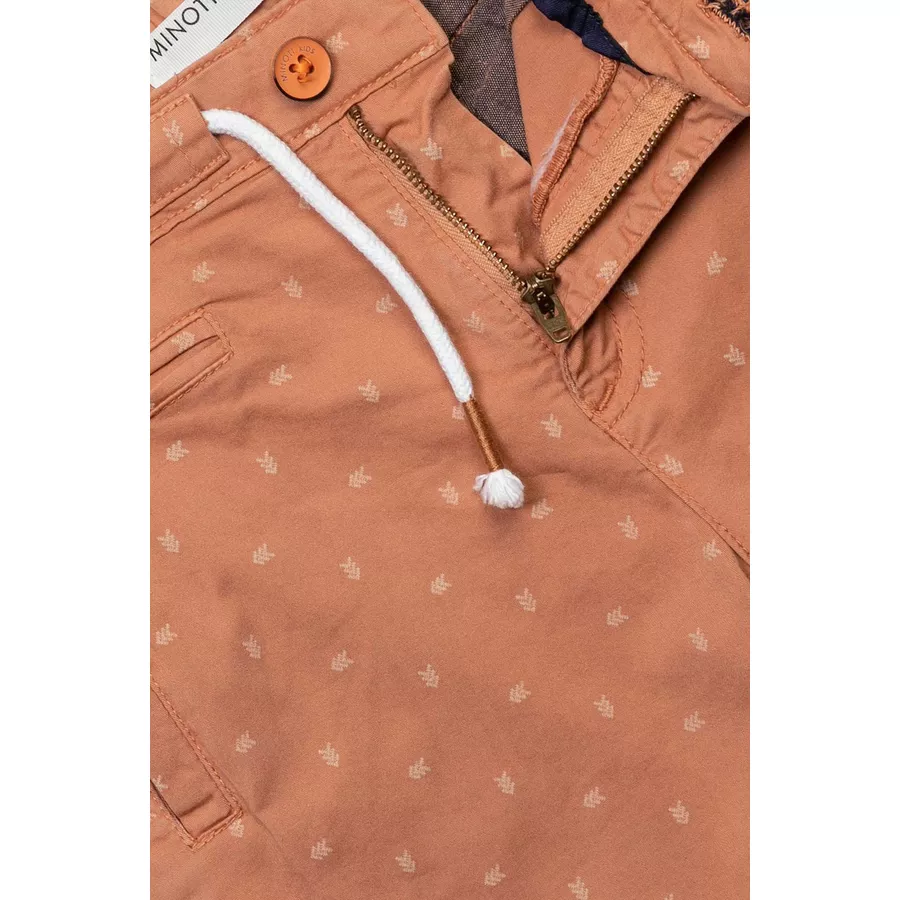 MINOTI Chinoshorts mit Pfeilprint Orange