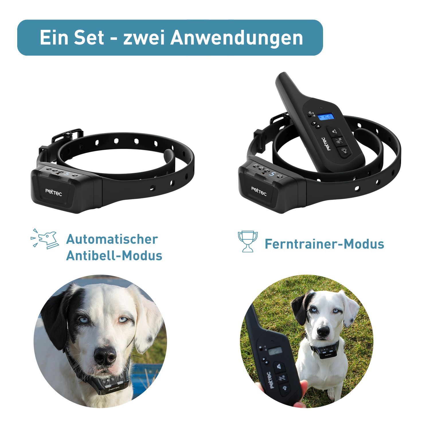 PetTec Spray & Ton Multi-Trainer mit Fernbedienung inkl. Citronella-Spray