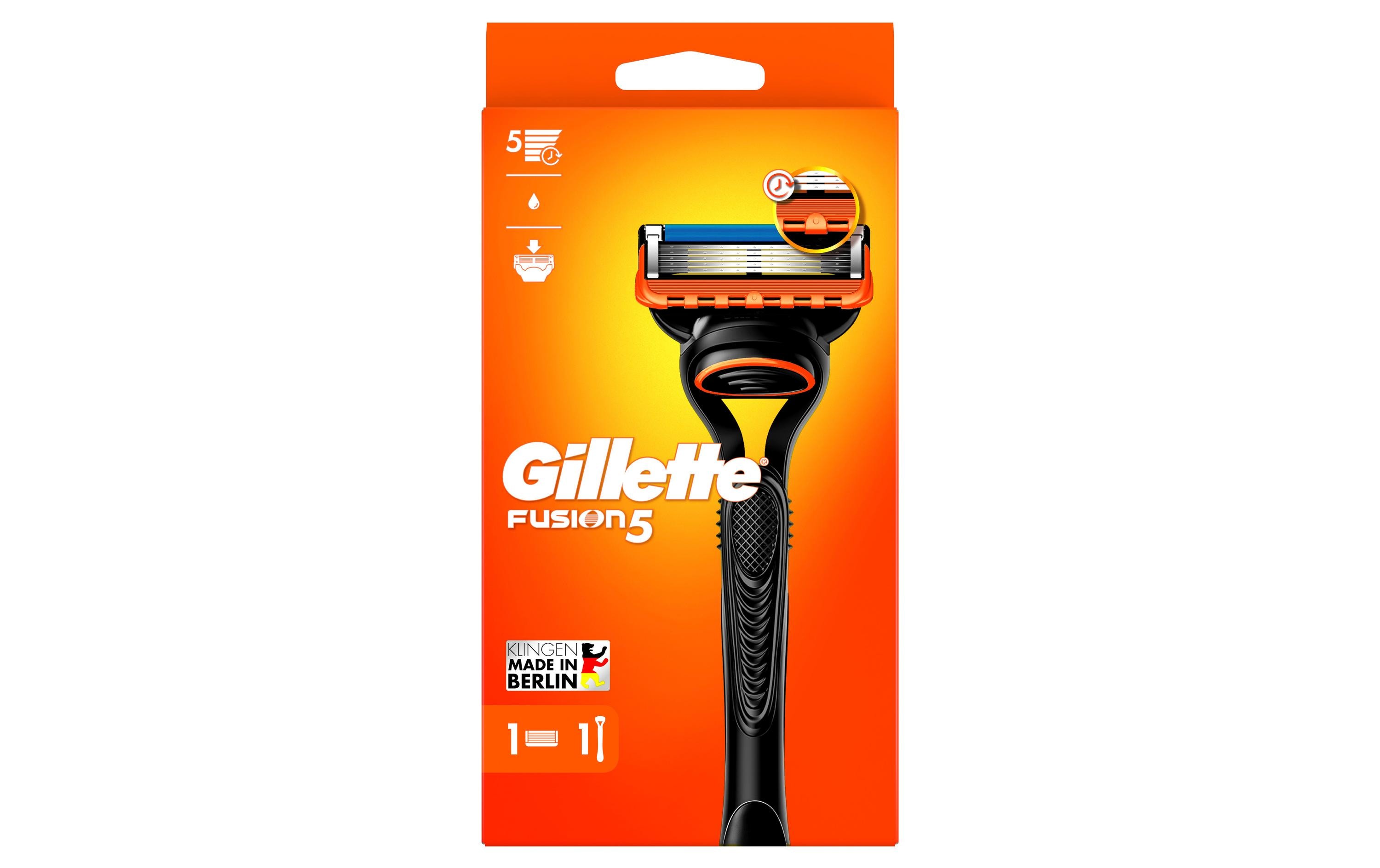 Rasierer Fusion5Herrenrasierer mit Gleitstreifen für eine gründliche Rasur