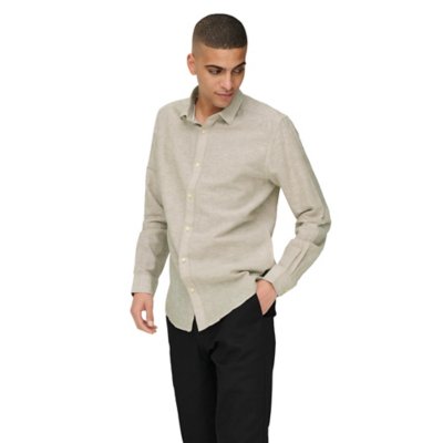 Chemise à manches longues homme Onscaiden Solid Linen Noos ONLY AND SONS