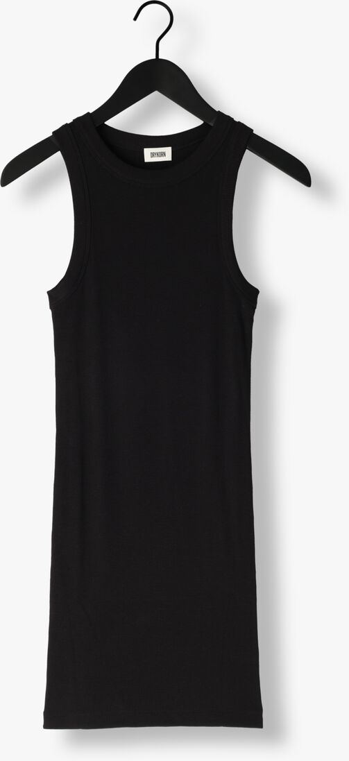 zwarte drykorn mini jurk sankia