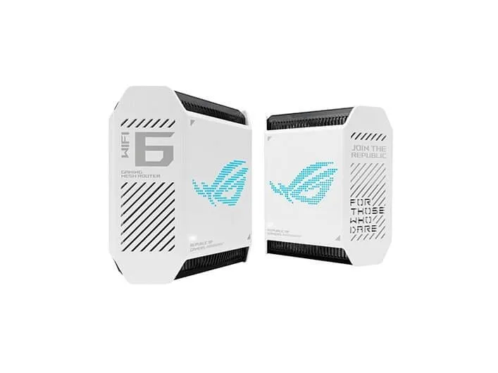 ASUS ROG Rapture GT6 - Wi-Fi-system - (2 routere) - op til 5800 sq.ft - mesh 1GbE, 2.5GbE - Wi-Fi 6 - Tri-Band