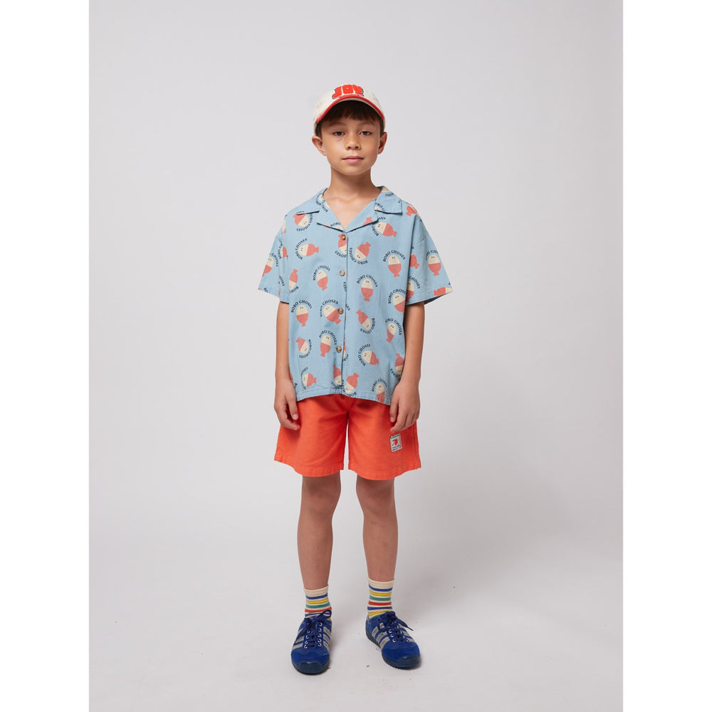 Køb Bobo Choses Lys Blue Morning Egg All Over Lys Denim Skjorte
