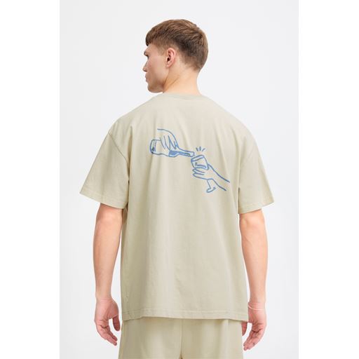 Solid Ismail T-shirt, Oatmeal, XL