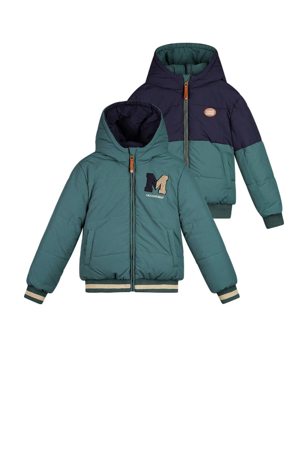 Moodstreet reversible jas groen