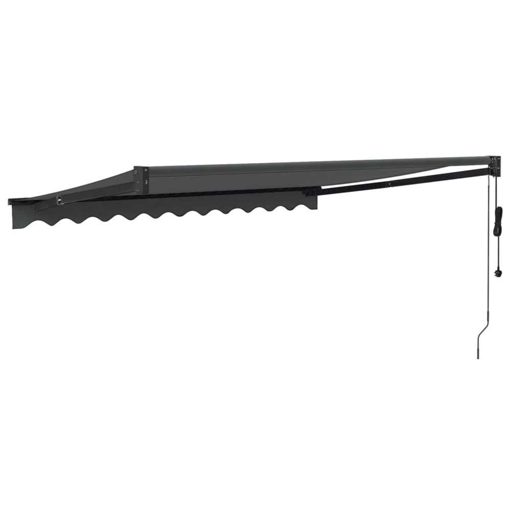 Auvent rétractable automatique anthracite 3,5x2,5 m