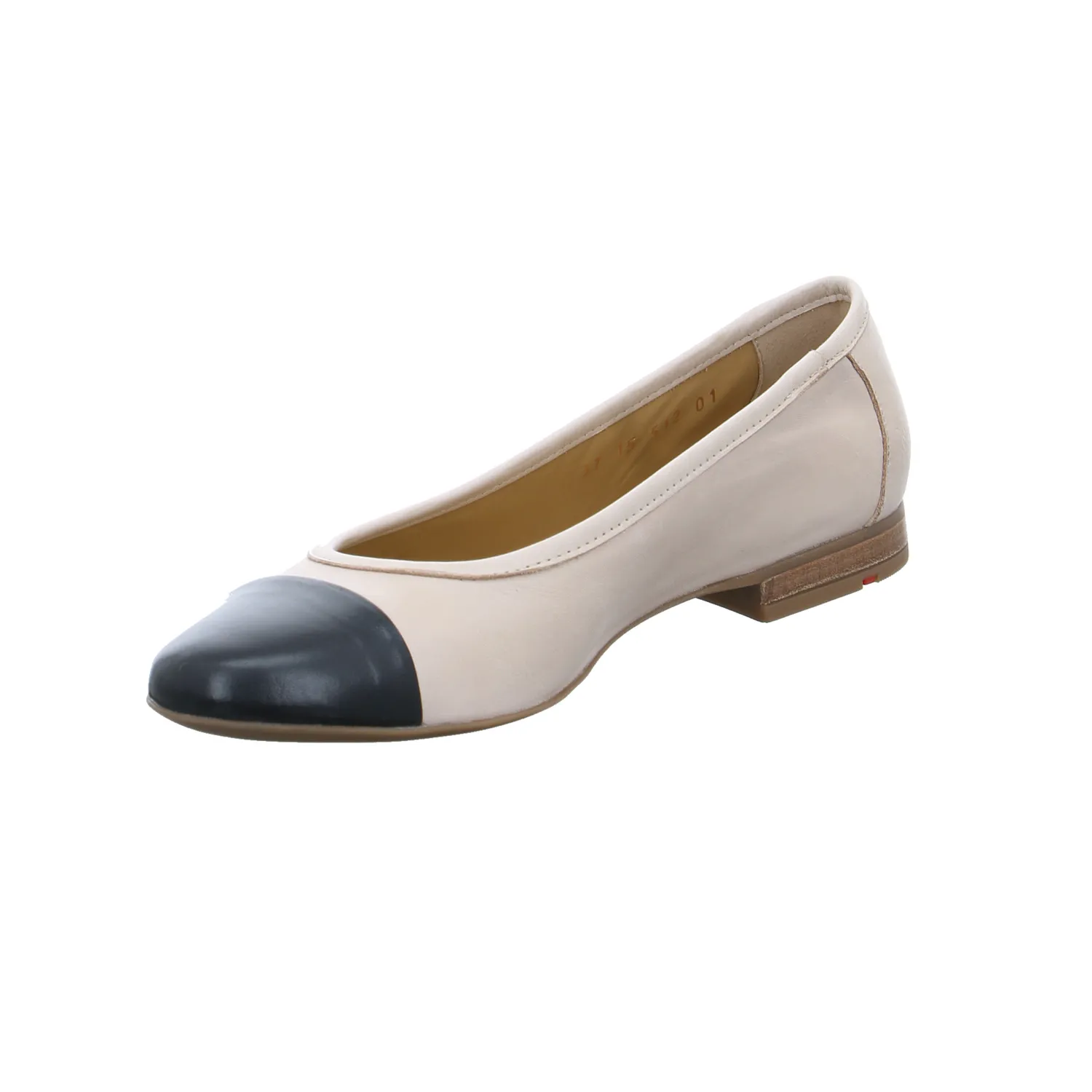 LLOYD Ballerina Beige Leder  mit Lederfutter