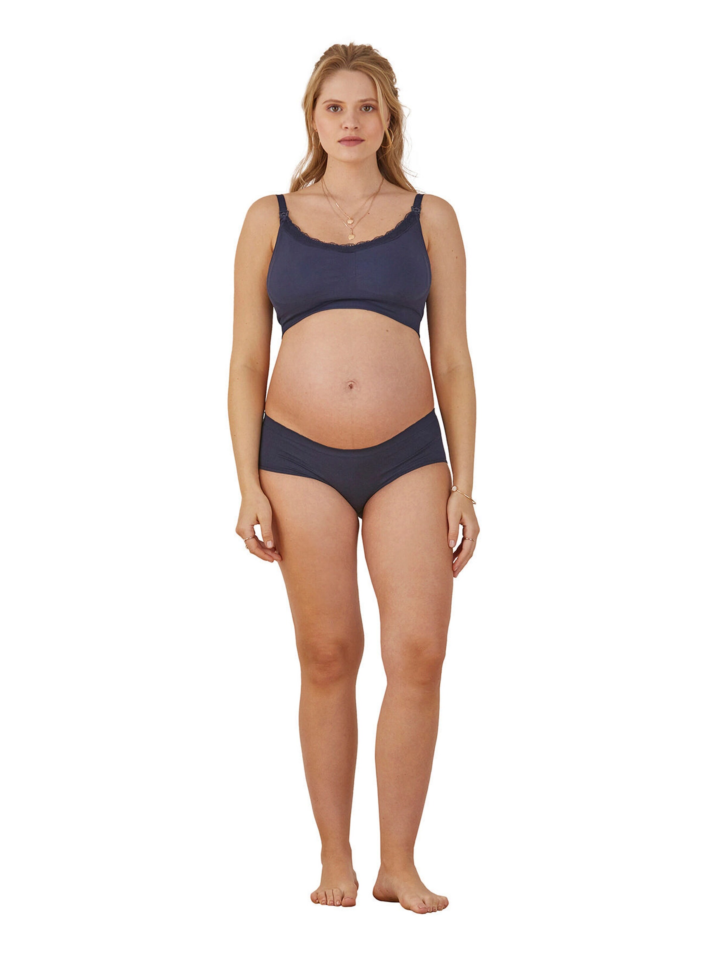 Vertbaudet Bügelloses Still-Bustier, Spitze nachtblau