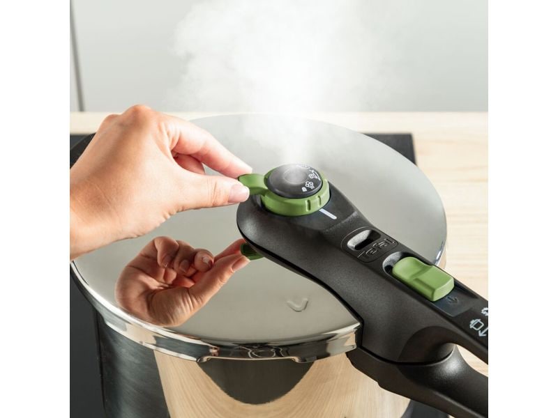 Tefal Secure Trendy Dampfkochtopf 6 l 22 cm Schnellkochtopf mit Korb