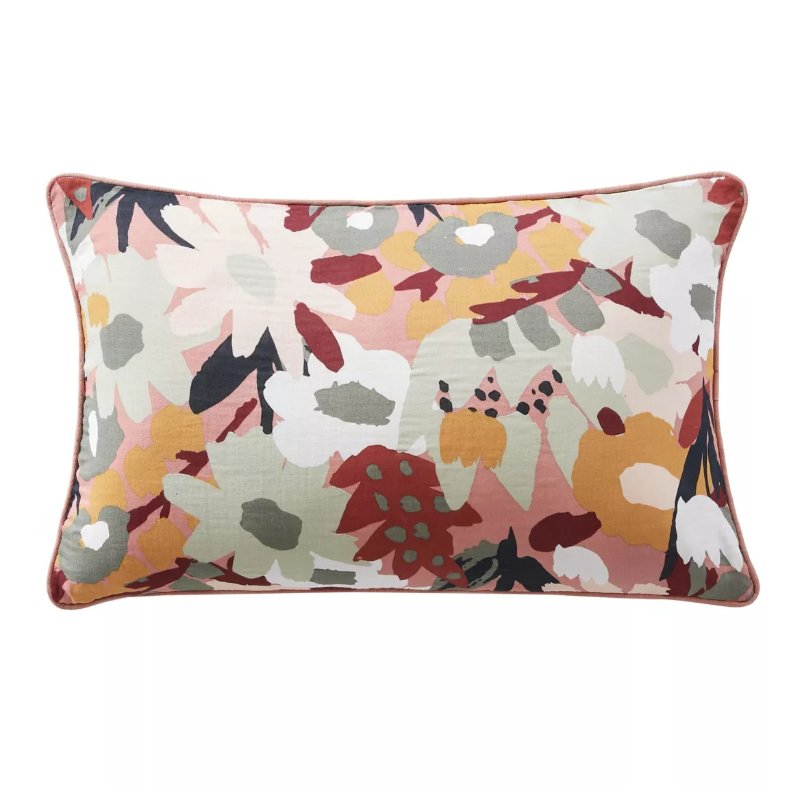 Coussin rectangulaire gaze de coton (40 x 60 cm) Azel Multicolore
