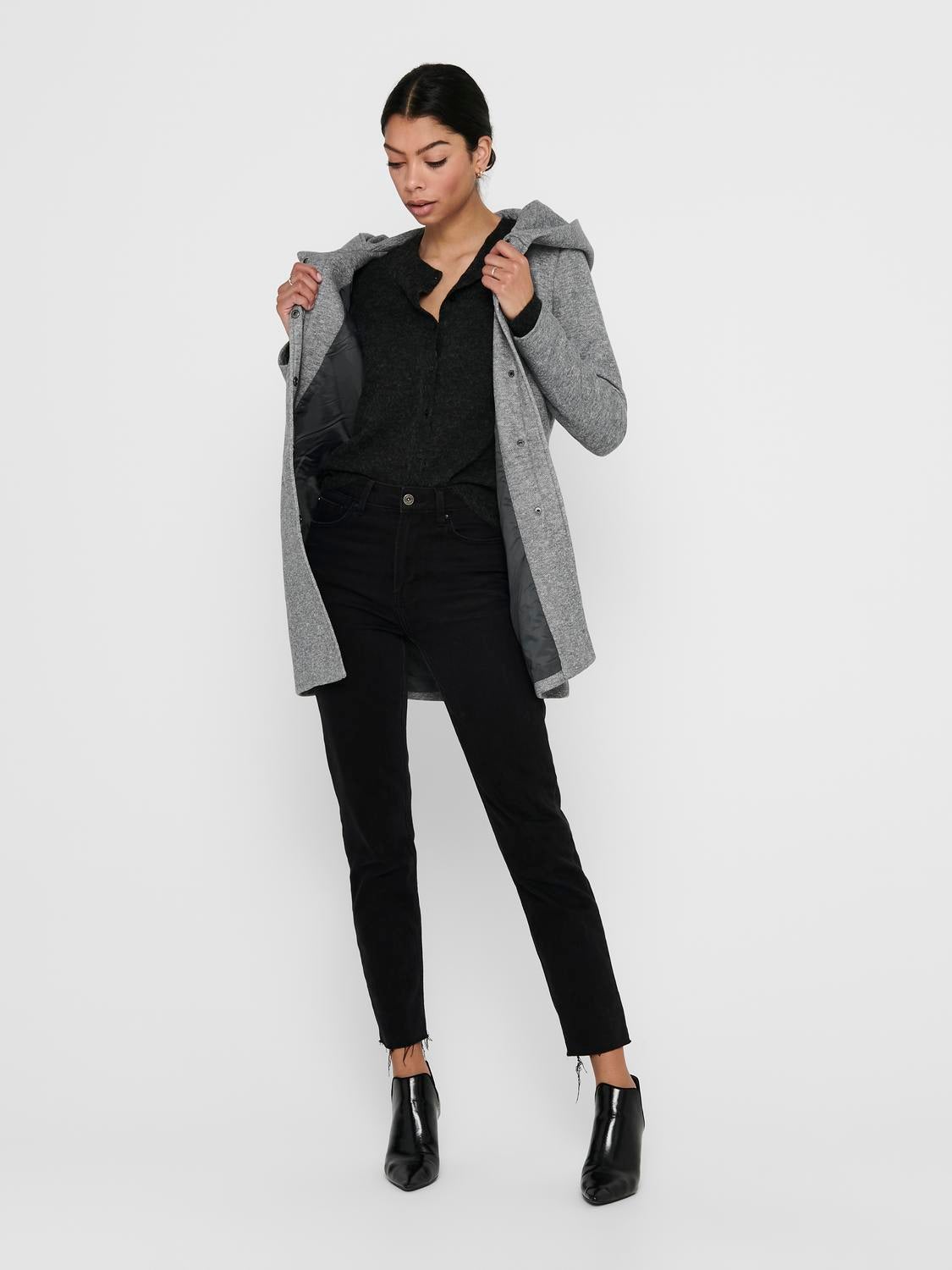 ONLSEDONA Mantel Light Grey Melange