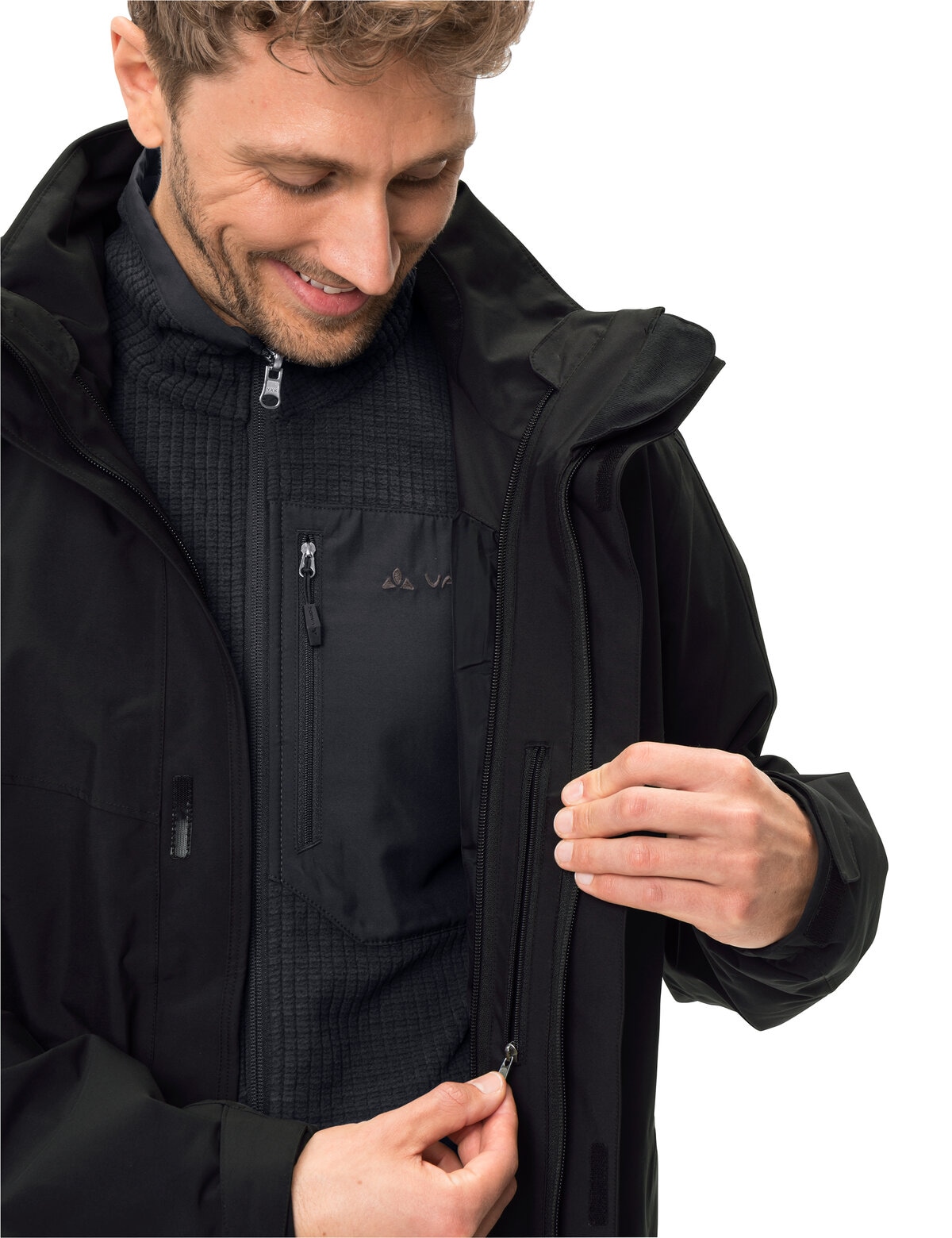 VAUDE Parka »MEN'S IDRIS 3IN1 PARKA III« mit Kapuze Winterjacke