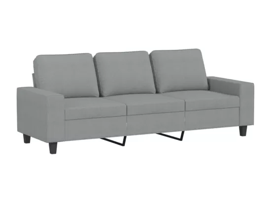 Ensemble de canapés 3 pcs gris clair tissu