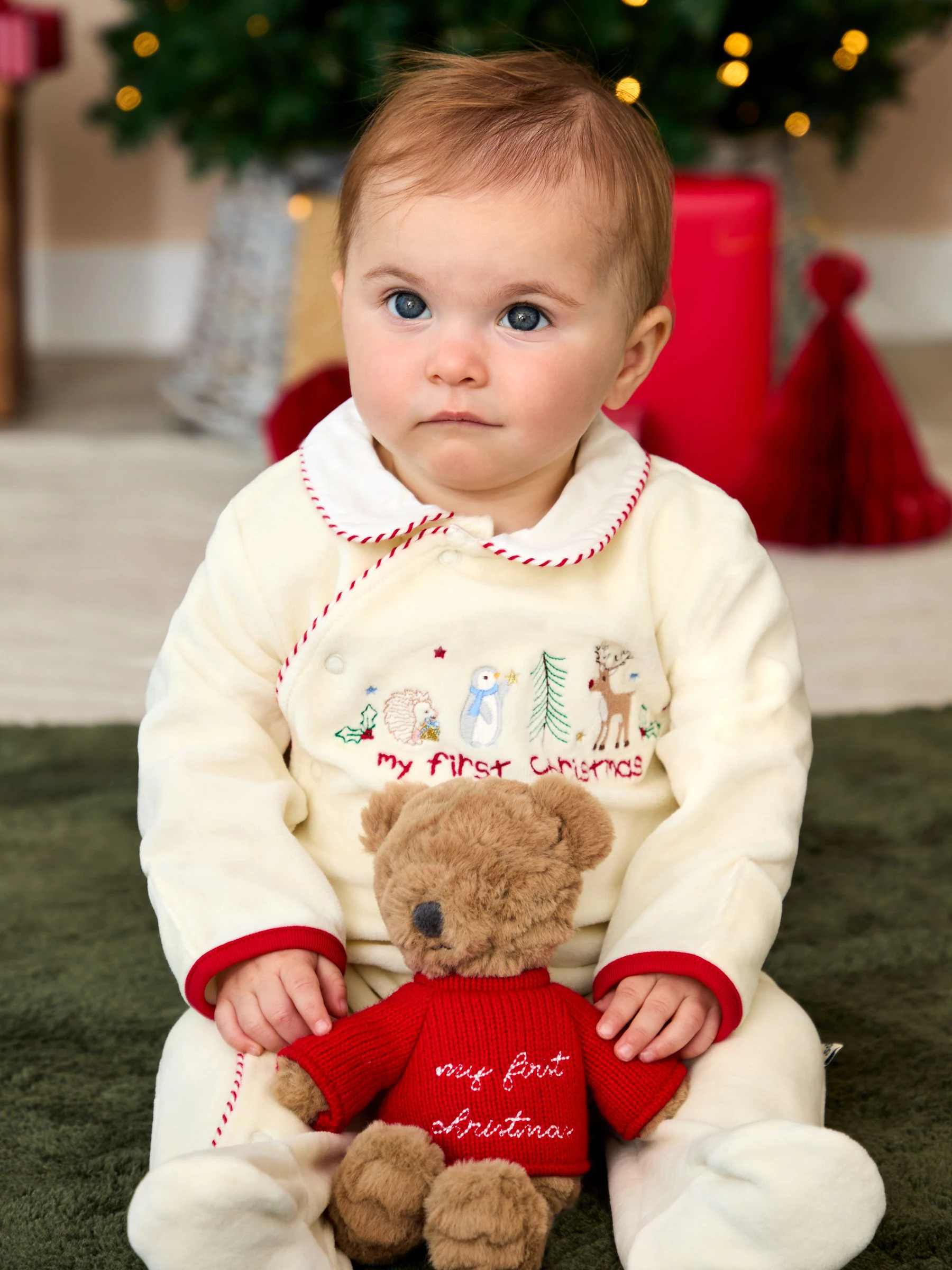 JoJo Maman Bébé - Mijn eerste kerst-onesie