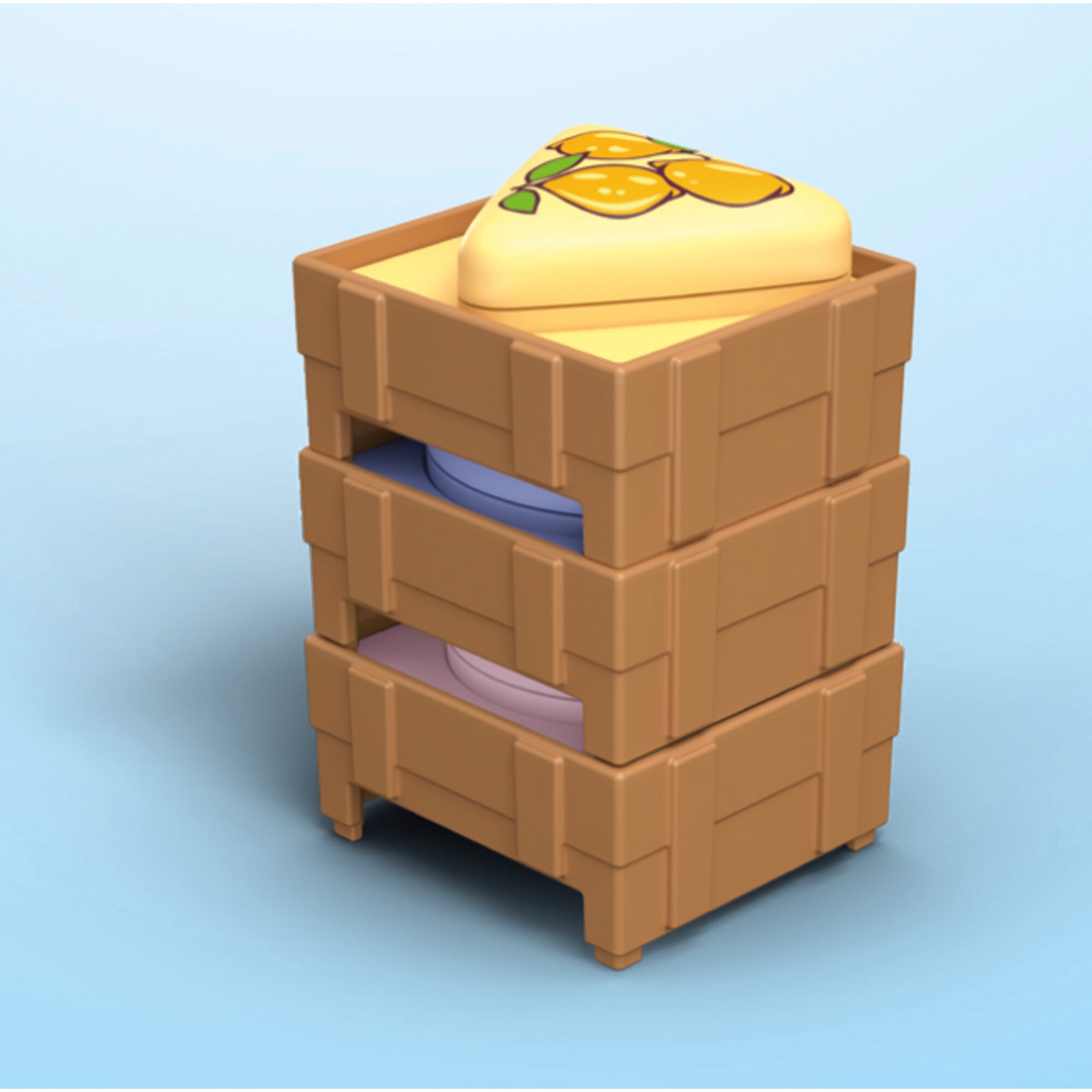 PLAYMOBIL Konstruktionsspielzeug Junior: Bio-Marktstand & Gabelstapler